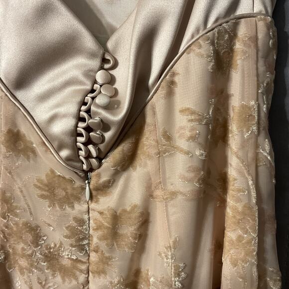 Vintage De Laru by Sheila Yen Evening Dress w/ Purse- Size 9/10 - Picture 5 of 11